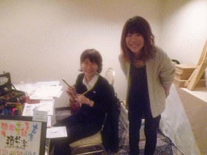 書家 石田あいさん 制作風景